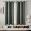 Gold Blackout Curtains for Bedroom Living Room 63 Inches Long 2 Panels