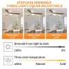 52 inch White Wood Ceiling Fans with Lights and Remote, Modern Flush Mount Low Profile Ceiling Fan with Light, 6 Speed, Reversible DC Motor, for Bedro