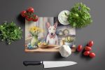 NEW Decorating Easter English Bull Terrier Glass Cutting Board Decorative Tempered Glass Kitchen Cutting and Serving Board Large Size Chopping Board