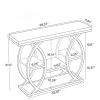 Industrial  4-Tier Sofa Table Console Table with Storage Shelves for Entryway