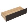 Twin Size L-shaped Bookcases Bed with Power Outlets, USB Charging Ports,Two Drawers,Espresso
