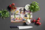 NEW Decorating Easter Australian Shepherd Glass Cutting Board Decorative Tempered Glass Kitchen Cutting and Serving Board Large Size Chopping Board