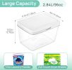 4 Pack Laundry Pods Container and Dryer Sheet Holder, Detergent Powder Container with Lids Labels Scoop for Laundry Room Organization