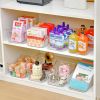 12 Pack Clear Plastic Storage Bins, Pantry Organizers and Storage, Clear Pantry Organizer Bins, Plastic Containers with Handle for Kitchen,Freezer