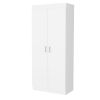 Chad Pantry Double Door Cabinet, Five Shelves,Three Interior Door Shelves