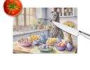 NEW Decorating Easter Scottish Deerhound Glass Cutting Board Decorative Tempered Glass Kitchen Cutting and Serving Board Large Size Chopping Board