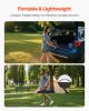 Folding Portable Camping Table Aluminum Outdoor Picnic Roll up Table Mesh Layer
