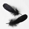 400 Pcs DIY Black Artificial Goose Feathers Birthday Party Wedding Festival Party Decor, 3-5 inch