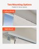 Panel Track Blinds Extendable Track from 45.8 in to 86 in W Trimmable Light Gray
