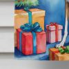 Greyhound Christmas Reindeer House Flag Large Porch Sleeve Pole Decorative Outside Yard Banner Artwork Wall Hanging, Polyester, House Size, Multicolor