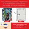 Cane Corso Christmas Reindeer Porcelain Ornament Christmas Tree Hanging Decorations for Home Christmas Holiday, Rectangle, Gift, Multicolor