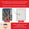 German Shepherd Christmas Reindeer Porcelain Ornament Christmas Tree Hanging Decorations for Home Christmas Holiday, Rectangle, Gift, Multicolor