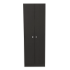 DEPOT E-SHOP Dakari Multistorage Double Door Cabinet, Five Shelves, Black