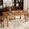 Wooden dining table, kitchen dining table, coffee table, breakfast table, with classic and adaptable (table only)