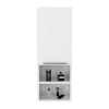 DEPOT E-SHOP Savona Medicine Single Door Cabinet, Two Interior Shelves, Two External Shelves, White