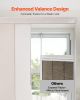 Panel Track Blinds Extendable Track from 45.8in to 86in W Trimmable Light Brown