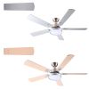 52 Inch 5 blades Ceiling Fan With Dimmable LED Light And Remote Control