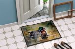 Wood Duck Doormat Front Door Mat Indoor Outdoor Rugs for Entryway, Non Slip Washable Low Pile, 24H X 36W