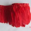 Red Goose Feathers Trim Fringe DIY Dress Sewing Craft Feather Clothing Costumes Party Decoration,2 Yards