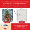 Dachshund Christmas Reindeer Porcelain Ornament Christmas Tree Hanging Decorations for Home Christmas Holiday, Rectangle, Gift, Multicolor