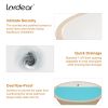 Lordear 18"x15" Oval White Ceramic Undermount Bathroom Sink Vanity Sink with Overflow Hole