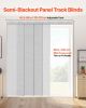 Panel Track Blinds Extendable Track from 45.8 in to 86 in Width Trimmable Gray