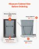 35QT Pullout Waste Container Under Cabinet Kitchen Garbage Bin Trash Can