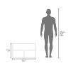 Medicine Cabinet 19.70" H, with 2 Doors, 3 Shelves, 2 Mirrors, Black