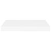 Floating Wall Shelf White 15.7"x9.1"x1.5" MDF
