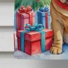 Shar Pei Christmas Reindeer House Flag Large Porch Sleeve Pole Decorative Outside Yard Banner Artwork Wall Hanging, Polyester, House Size, Multicolor