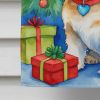 Shih Tzu Christmas Reindeer House Flag Large Porch Sleeve Pole Decorative Outside Yard Banner Artwork Wall Hanging, Polyester, House Size, Multicolor