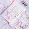 15 Pcs Pink Paper Picture Frame Stickers Phote Album Border Sticker for Journal Diary Planner Scrapbooking Supplies