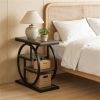 Wooden table, side table, coffee table, sofa table, bedside table with storage rack