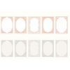 20 Pcs PVC Transparent Vintage Floral Collage Scrapbooking Supplies Paper Picture Frame for Journal Diary Planner