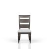 Upholstered Seat Ladderback Side Chair