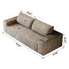 71" 3Setaser Sofa,Corduroy Fabric,Deep Seat Couches,Comfy Loveseat Sofa,No Assembly,1pcs for Living room, Bedroom,Conference room ,Apartment,Camel