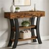 105 Cm Console Table Sofa Entrance Table with Shelf Storage Hall Table Living Room Decorative Furniture