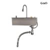 Kitchen Sink 30" x 22" Multifunctional Overmount Flying Rain Waterfall S304 Stainless Steel Handmade Modern Single Bowl Kitchen Sink Black[Unable to s