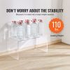 Acrylic Coffee Table, C-Shaped Clear Acrylic End Table, 16.3 inch high Transparent Acrylic Side Table, for Coffee, Drink, Food