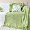 SOGA 2X Green Acrylic Knitted Throw Blanket  Couch Bed Sofa Home Decor