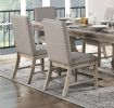Traditional Style 5pc Dining Set Table with Extension Leaf and 4x Side Chairs Brownish Gray Finish Wooden Dining Kitchen Furniture