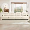 Four - Seater Modular Sectional Couch,Premium Chenille Fabric,With 2 Throw Pillows,Quilted Pleated Design,High-Density Foam Easy Install,Fits Bedrooms