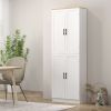HOMCOM 67" Freestanding Kitchen Pantry, 4-Door Storage Cabinet Organizer with Adjustable Shelves, Kitchen Cabinet with Doors and Shelves