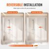 Semi-frameless Shower Door 57.7-59 x 70 in SGCC Tempered Glass 1/4in Chrome