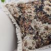 SOGA 2X 50cm Vintage Oil Painting Color Raised Embroidery Empress Flower Throw Pillow