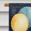 Bichon Frise Happy Birthday House Flag Large Porch Sleeve Pole Decorative Outside Yard Banner Artwork Wall Hanging, Polyester, House Size, Multicolor