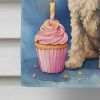 Labradoodle Happy Birthday House Flag Large Porch Sleeve Pole Decorative Outside Yard Banner Artwork Wall Hanging, Polyester, House Size, Multicolor