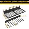 Wall Mounted 2 Tiers Garage Tool Organizer Rack, Heavy Duty Wall Hanging Hardware Storage Shelf for Garage, Workshop, Utility Room