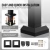 Outdoor Handrails for 4-5 Step Stairs Black Square Tube Easy Install for Senior