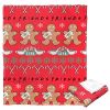 WB / Friends, Gingerbread Pattern, Silk Touch Throw Blanket, 50"x60"